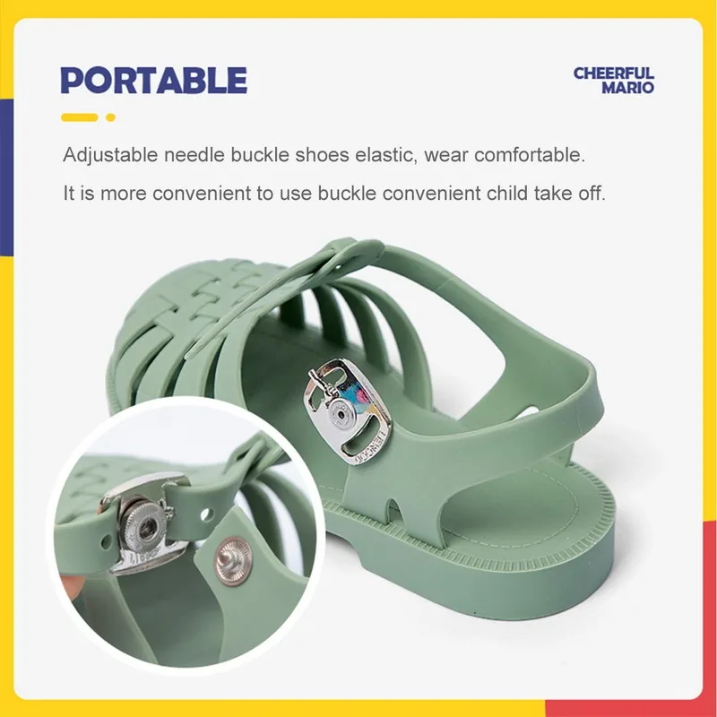 Summer Children Sandals Baby Girls Toddler Soft Non-slip Princess Shoes Kids Candy Jelly Beach Shoes Boys Casual Roman Slippers
Summer Children Sandals Baby Girls Toddler Soft Non-slip Princess Shoes Kids Candy Jelly Beach Shoes Boys Casual Roman Slippers