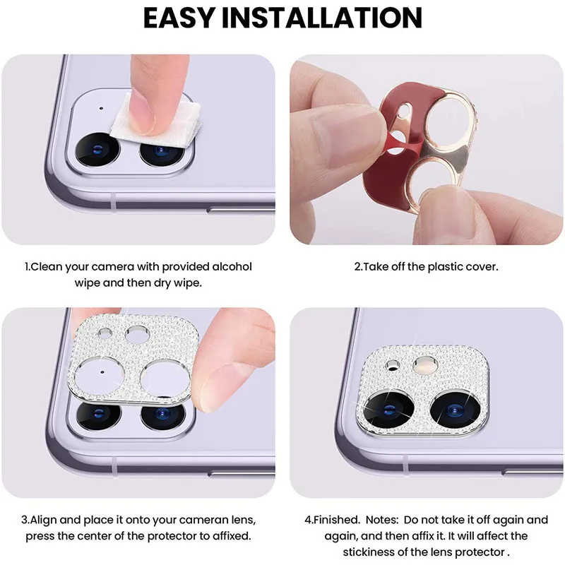 Rhinestone Glitter Camera Lens Protector on For iPhone 11 Pro Max 3D Diamond Shockproof Camera Film For iPhone 12 Mini Pro Max
Rhinestone Glitter Camera Lens Protector on For iPhone 11 Pro Max 3D Diamond Shockproof Camera Film For iPhone 12 Mini Pro Max