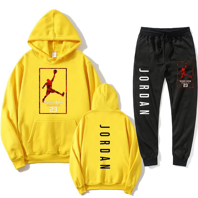 New popular brand Hoodie + pants suit men's fleece fashion casual Jordan Pullover jogging pants women's street hip hop clothing
New popular brand Hoodie + pants suit men's fleece fashion casual Jordan Pullover jogging pants women's street hip hop clothing