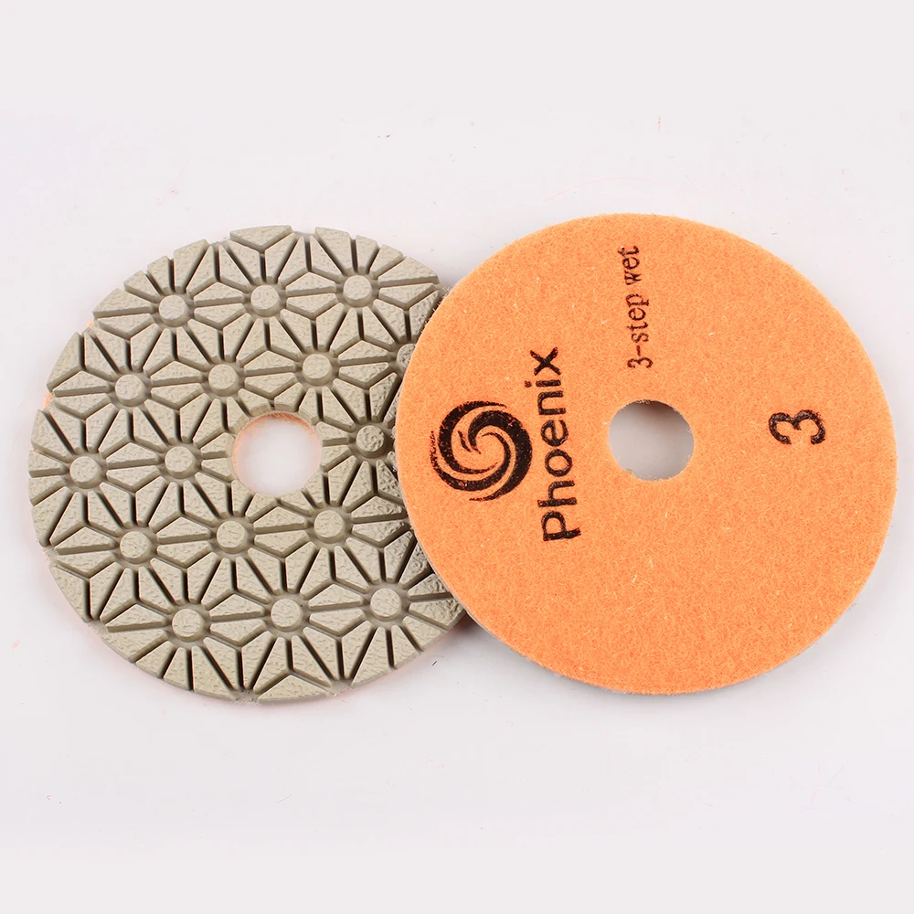 Raizi 4inch/100mm best 3 step polishing pads set for granite marble stone grit 1-3 diamond polishing pad sanding disc tool
Raizi 4inch/100mm best 3 step polishing pads set for granite marble stone grit 1-3 diamond polishing pad sanding disc tool