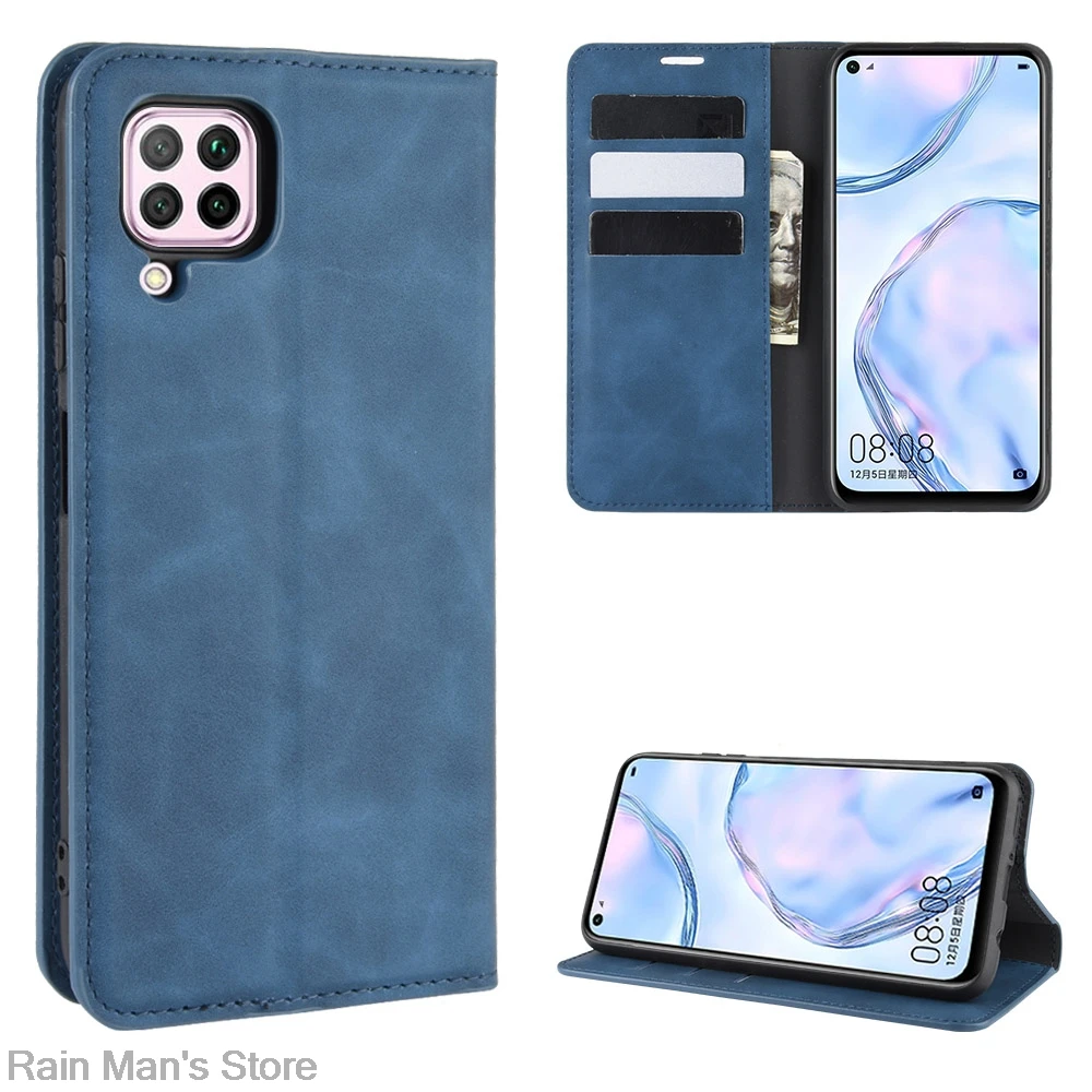 Magnetic adsorption Pu Leather Phone Case for Huawei P40 Lite 6.4" Retro Case Wallet Business Phone Protective Cover
Magnetic adsorption Pu Leather Phone Case for Huawei P40 Lite 6.4" Retro Case Wallet Business Phone Protective Cover