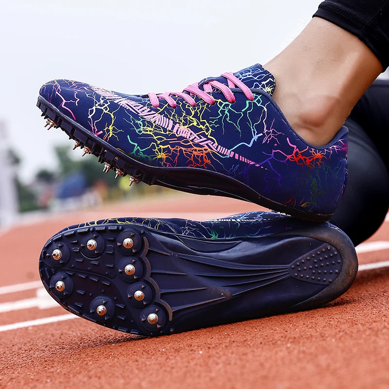 Men Track Field Shoes Women Spikes Sneakers Athlete Running Training Shoes Lightweight Racing Match Spike Sport Shoes Size 35-45
Men Track Field Shoes Women Spikes Sneakers Athlete Running Training Shoes Lightweight Racing Match Spike Sport Shoes Size 35-45