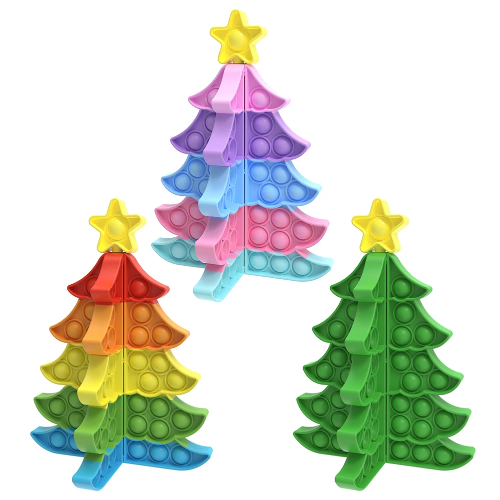 3D Splicable Christmas Tree Push Bubble Fingertip Toys Sensory Decompression Toys Autism Toys Adult Children's Games Toys
3D Splicable Christmas Tree Push Bubble Fingertip Toys Sensory Decompression Toys Autism Toys Adult Children's Games Toys