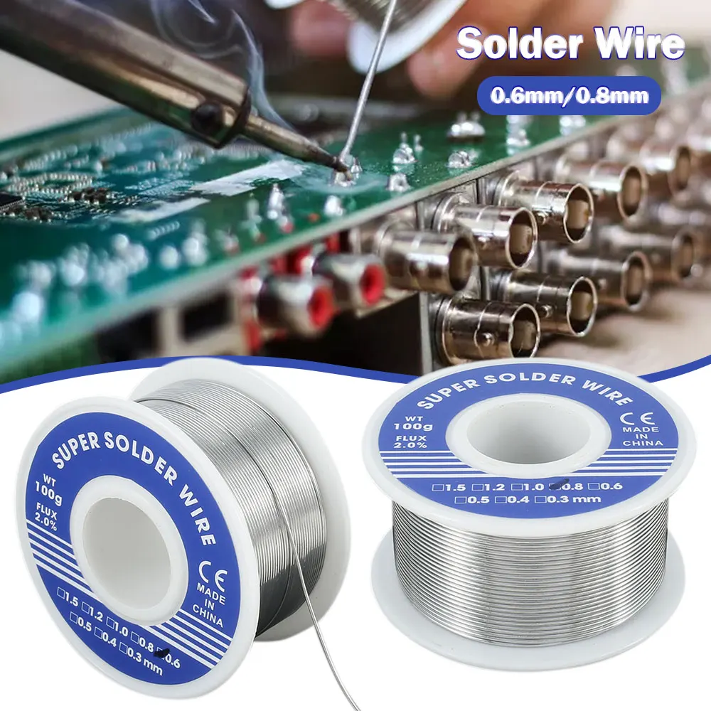 Solder Wire with Flux, Lead Tin Wire Roll No Clean Wire Solder for Electrical Soldering and DIY 0.6mm/0.8mm
Solder Wire with Flux, Lead Tin Wire Roll No Clean Wire Solder for Electrical Soldering and DIY 0.6mm/0.8mm