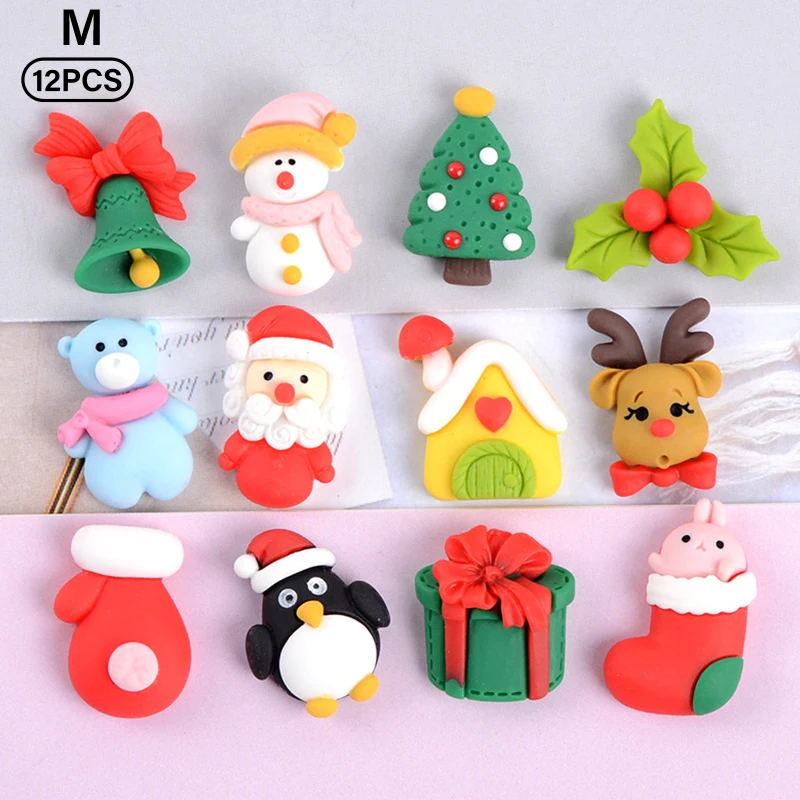 12 шт. Рождественская серия плоская спина, кабошон для скрапбукинга, украшения для волос 
12 шт. Рождественская серия плоская спина, кабошон для скрапбукинга, украшения для волос