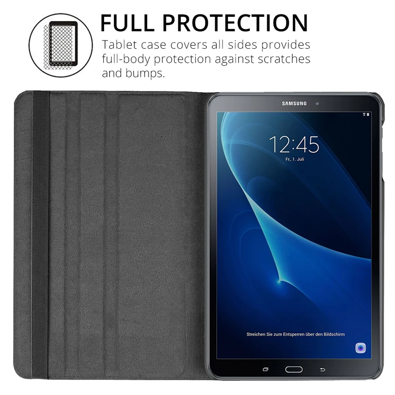 360 Rotating Case for Samsung Galaxy Tab A 10.1 2016 Case T580 T585 SM-T580 SM-T585 Stand Cover PU Leather Tablet Funda Coque
360 Rotating Case for Samsung Galaxy Tab A 10.1 2016 Case T580 T585 SM-T580 SM-T585 Stand Cover PU Leather Tablet Funda Coque