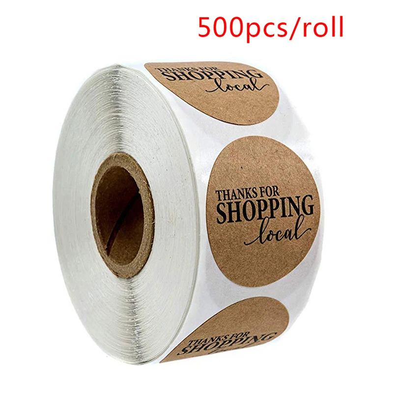 Kraft Paper "Thanks For Shopping Local" Stickers Seal Labels 1 Inch Labels Roll Sticker Custom Stationery Sticker 500 pcs
Kraft Paper "Thanks For Shopping Local" Stickers Seal Labels 1 Inch Labels Roll Sticker Custom Stationery Sticker 500 pcs