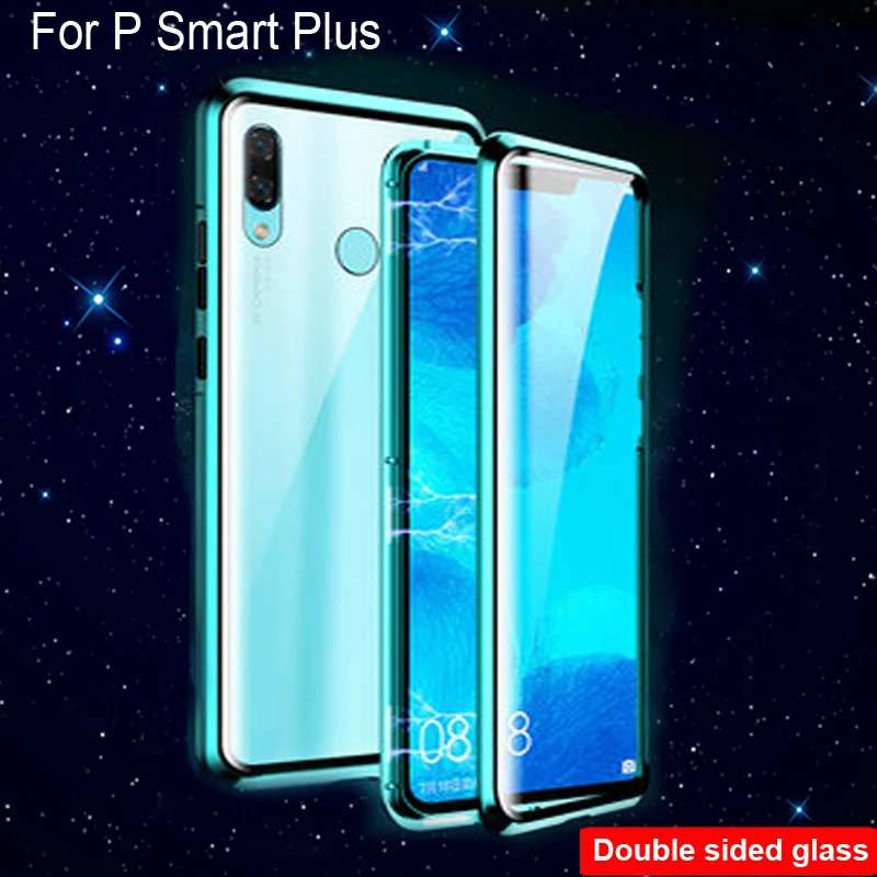 Роскошный Магнитный поглощающий чехол для Huawei P Smart Plus, металлическая рамка, двухсторонний стеклянный чехол P Smart Plus, защитный чехол для телеф...
Роскошный Магнитный поглощающий чехол для Huawei P Smart Plus, металлическая рамка, двухсторонний стеклянный чехол P Smart Plus, защитный чехол для телеф...