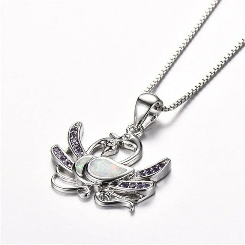 Fashion Silver White Simulated Opal Pendant Necklace Valentine'S Day Jewelry Gifts
Fashion Silver White Simulated Opal Pendant Necklace Valentine'S Day Jewelry Gifts