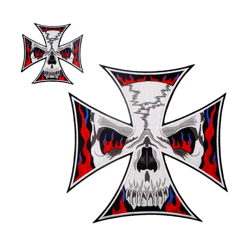 large cross skull motorcycle Embroidered punk biker Patches Clothes Stickers Apparel Accessories Badge FU217
large cross skull motorcycle Embroidered punk biker Patches Clothes Stickers Apparel Accessories Badge FU217