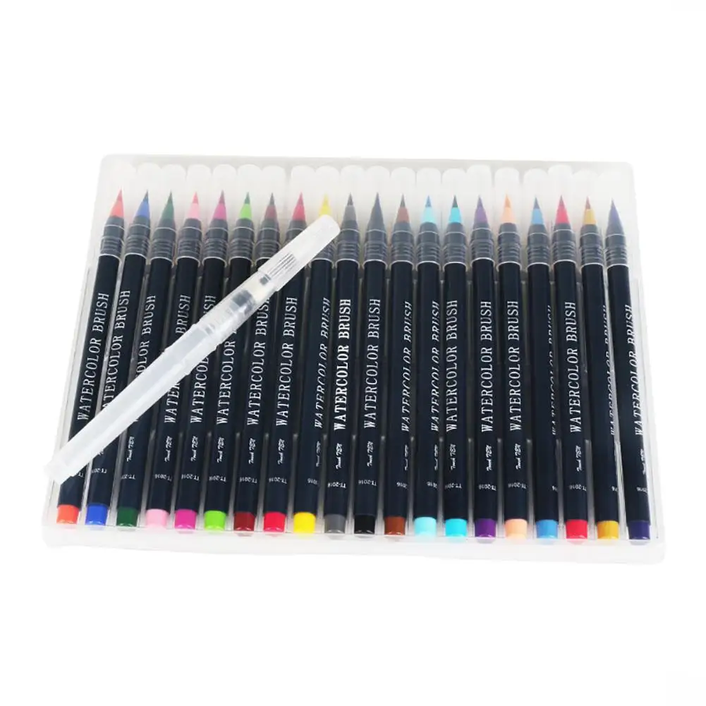 Paint Brushes 20 Colors Soft Tip Watercolor Brush Pen Painting Marker Drawing Calligraphy Tool 
Paint Brushes 20 Colors Soft Tip Watercolor Brush Pen Painting Marker Drawing Calligraphy Tool