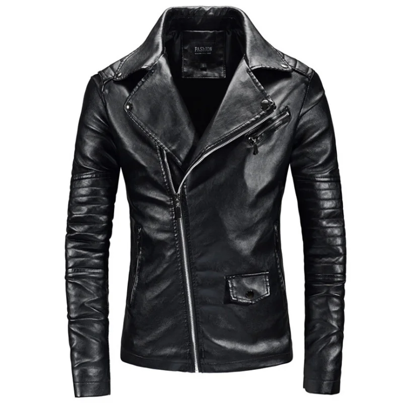 arrival 2021 New Motorcycle Leather Jacket Men Fashion Zippers Biker Jacket Male Slim Fit Leather Clothing Black Blue Wine Red
arrival 2021 New Motorcycle Leather Jacket Men Fashion Zippers Biker Jacket Male Slim Fit Leather Clothing Black Blue Wine Red