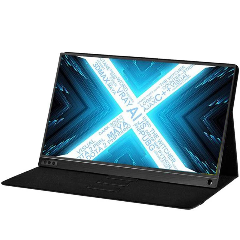 Недорогой игровой монитор с сенсорным экраном 15 6 дюйма HDR IPS 1080P USB C HDMI-совместимый