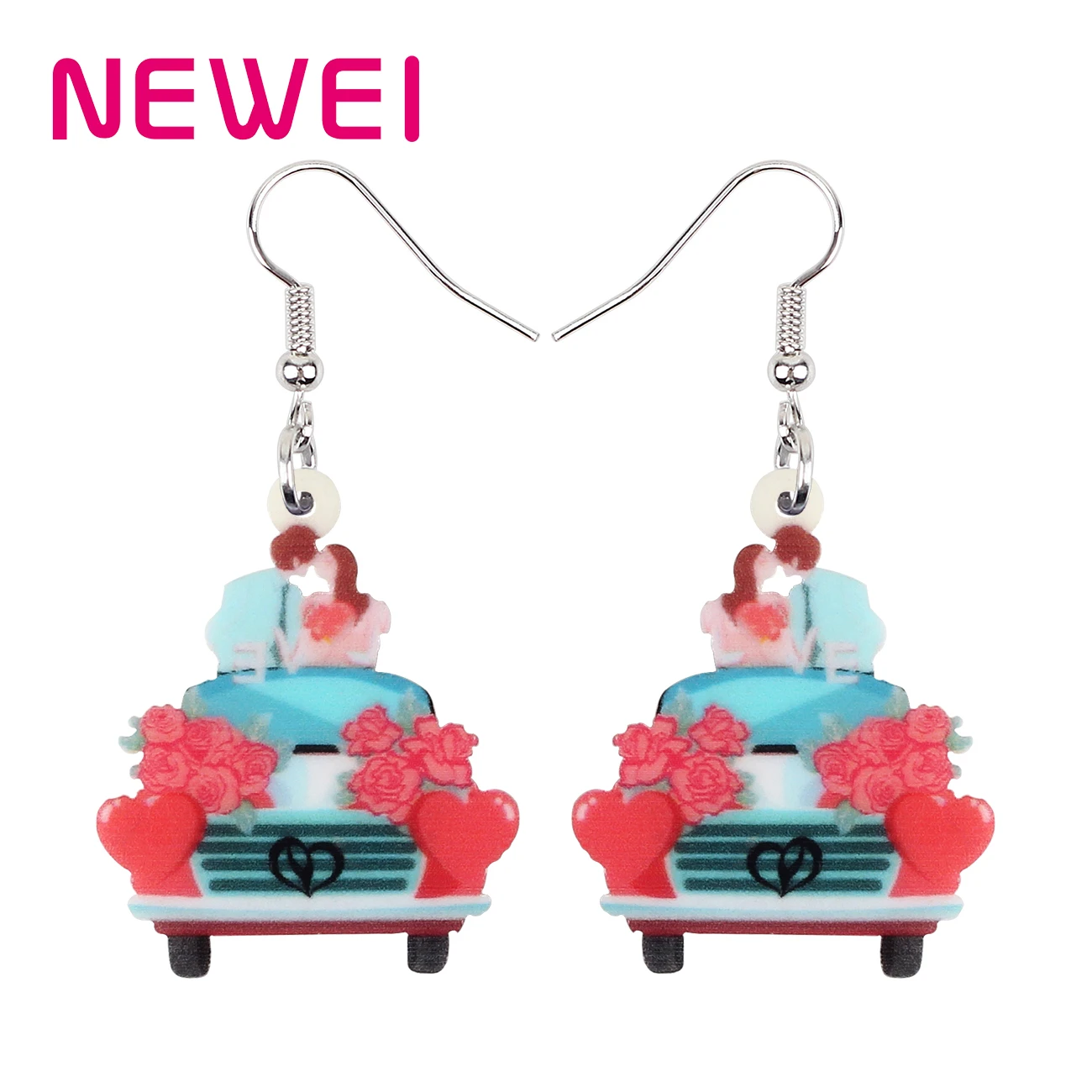 Bonsny Valentine's Day Acrylic Blue Kissing Couple Flowers Car Earrings Trendy Drop Dangle Gifts Jewelry For Women Girls Charms
Bonsny Valentine's Day Acrylic Blue Kissing Couple Flowers Car Earrings Trendy Drop Dangle Gifts Jewelry For Women Girls Charms