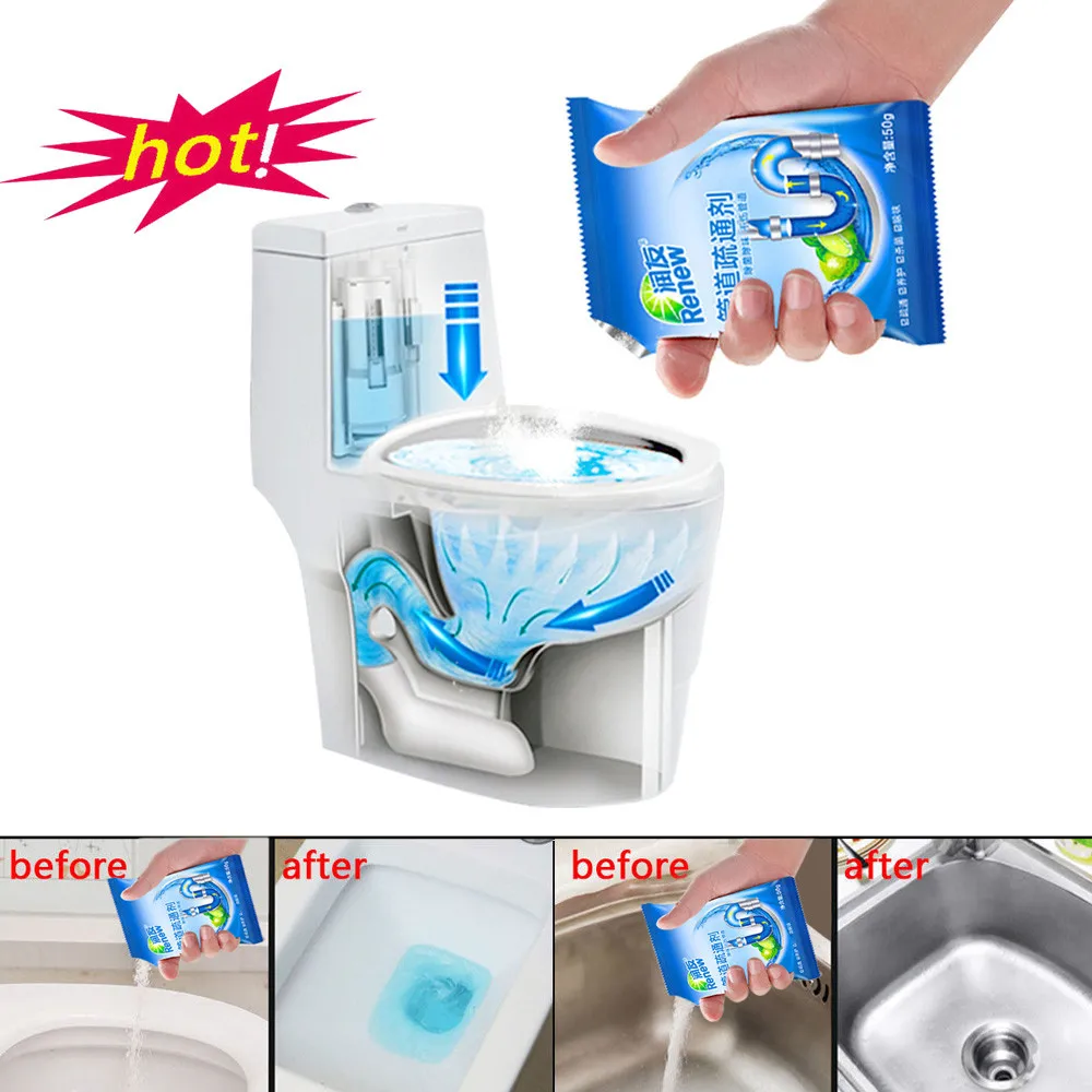 Практичный очиститель для слива кухонных канализационных труб дезодорант