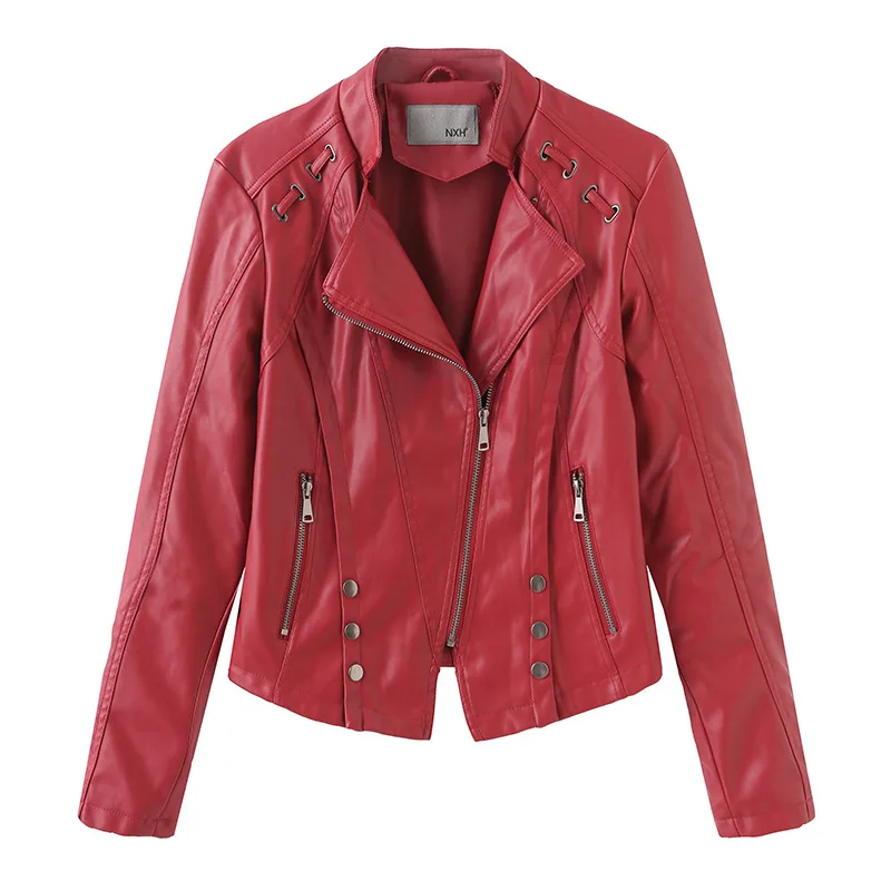 Fannic Handsome Motorcycle Style Plus-Size Slim -Fit Jacket PU Long-Sleeved Zipper Turn-Down Collar Leather Coat Women
Fannic Handsome Motorcycle Style Plus-Size Slim -Fit Jacket PU Long-Sleeved Zipper Turn-Down Collar Leather Coat Women