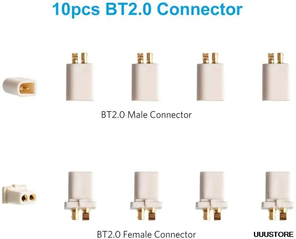 10pcs BETAFPV BT2.0 Connectors Set Male Female 1.0 Banana Connector for BT2.0 Connector FPV 1S Whoop Drone
10pcs BETAFPV BT2.0 Connectors Set Male Female 1.0 Banana Connector for BT2.0 Connector FPV 1S Whoop Drone