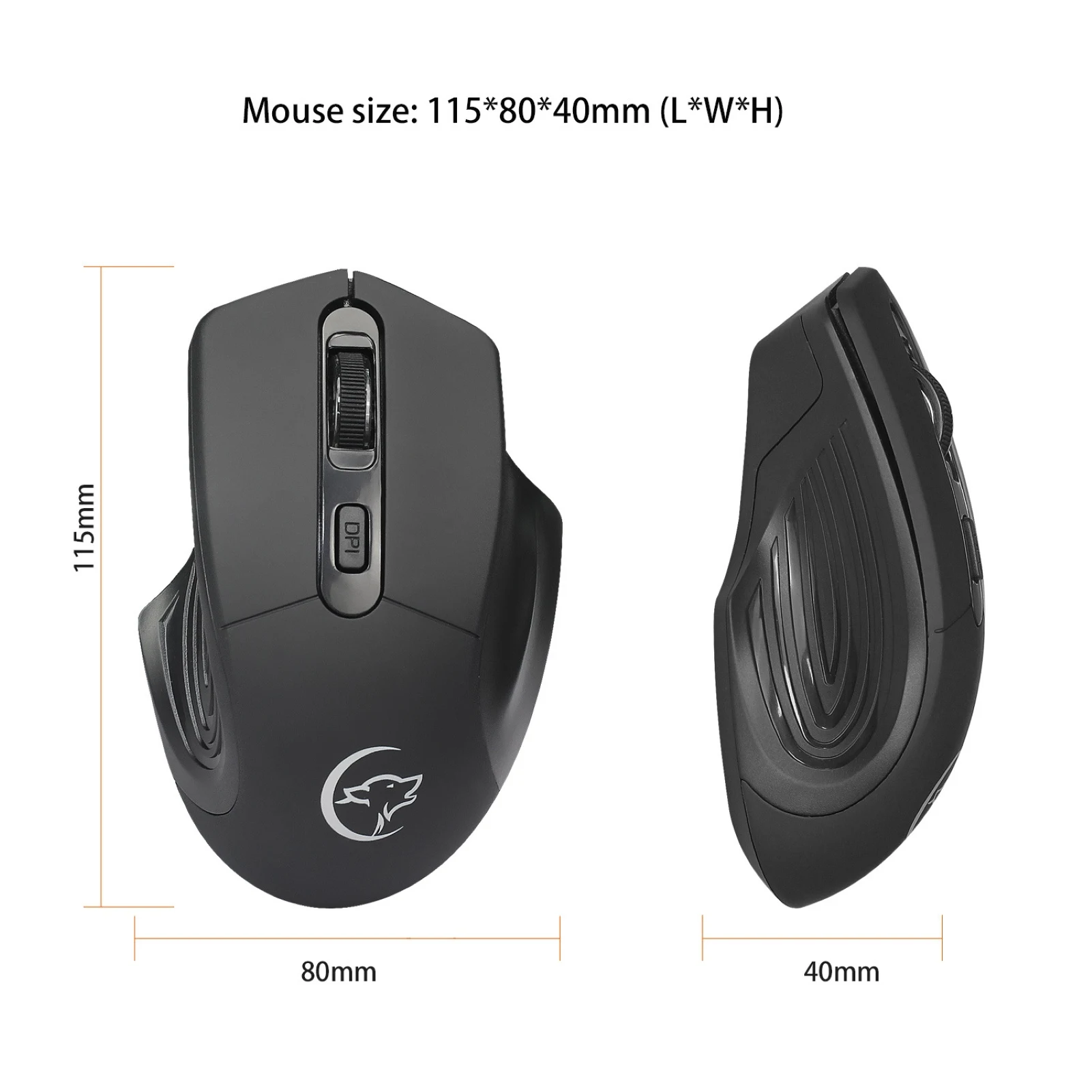 Wireless Mouse YWYT G838 USB 2.4G 1200/1600/2400DPI Wireless Optical Home Office Mouse Computer Accessory for Windows for Mac OS
Wireless Mouse YWYT G838 USB 2.4G 1200/1600/2400DPI Wireless Optical Home Office Mouse Computer Accessory for Windows for Mac OS