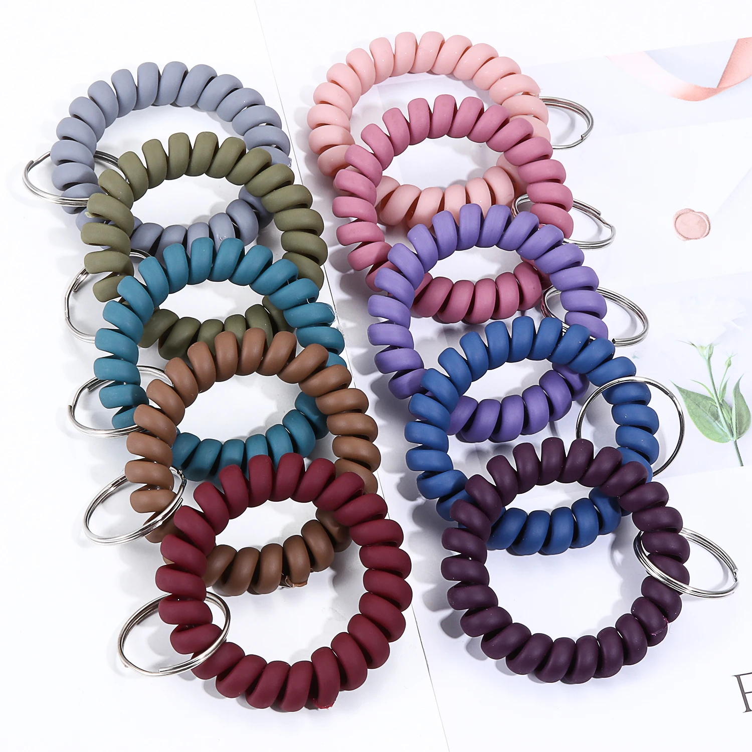10 pack Wrist Keychain Coil Plastic Spiral Keychain Holder Stretchable Wristlet Keychain for Women Kids Men
10 pack Wrist Keychain Coil Plastic Spiral Keychain Holder Stretchable Wristlet Keychain for Women Kids Men