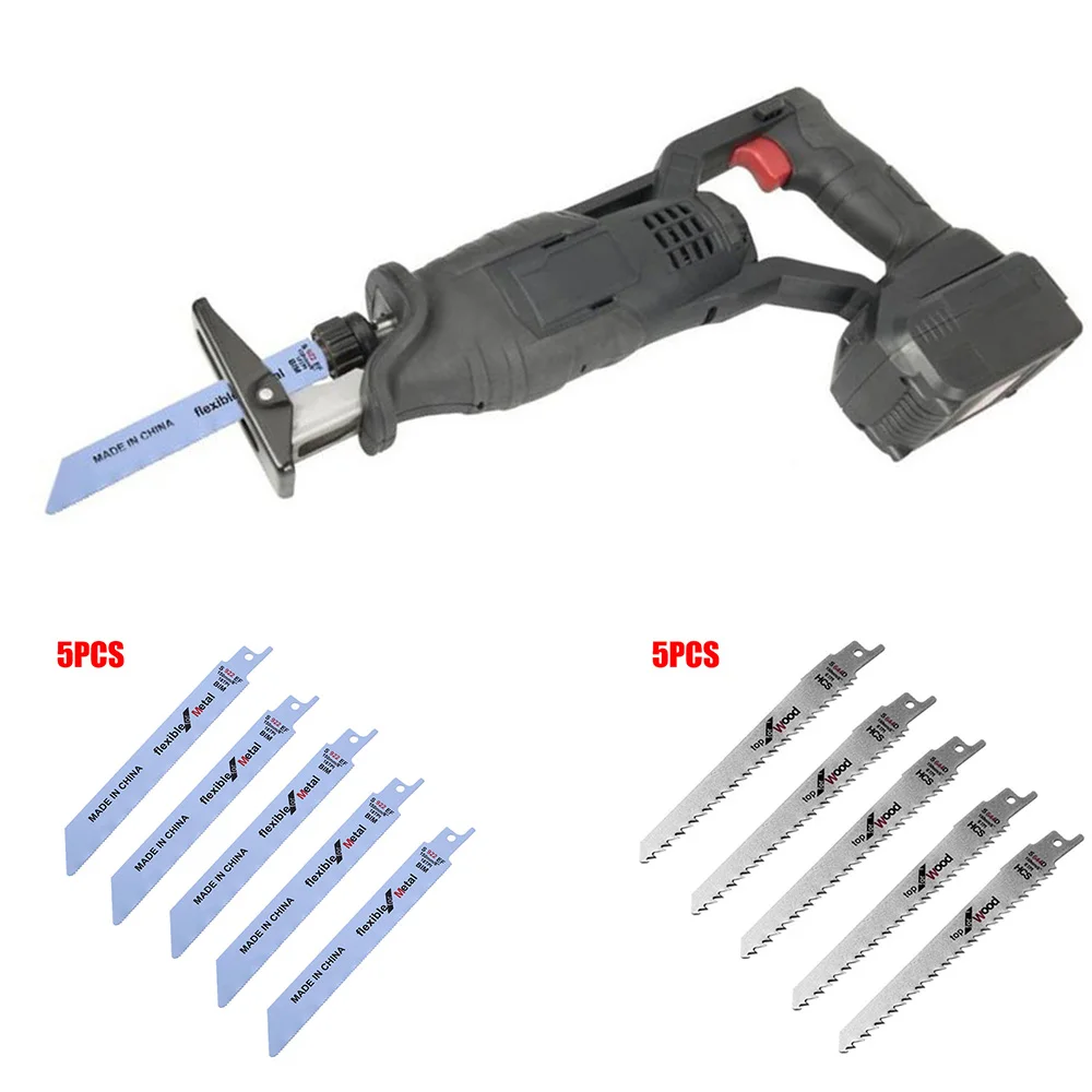 

5Pcs 150mm S644D/S922EF Reciprocating Saw Blade Cutter Power Tool Accessory Metal Plastic Wood Woodworking Cutting