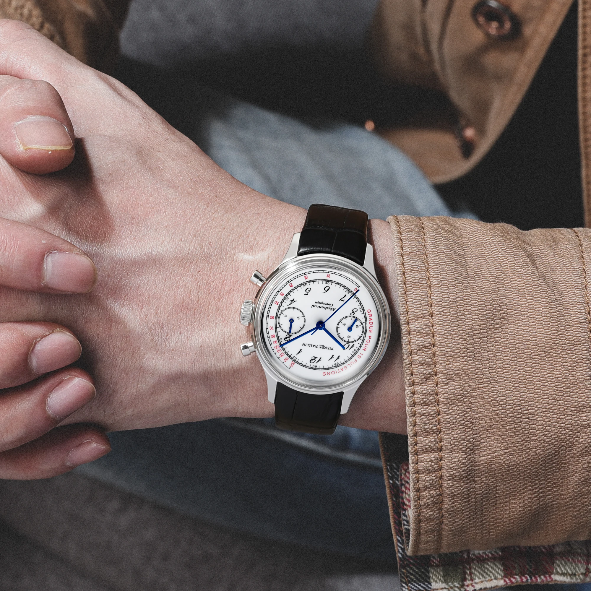 1963 Pilot Watch Mechanical ST1901 Military Watch Gooseneck Spring Trimming Device Retro Air Force Chronograph Gift Men Watches
1963 Pilot Watch Mechanical ST1901 Military Watch Gooseneck Spring Trimming Device Retro Air Force Chronograph Gift Men Watches