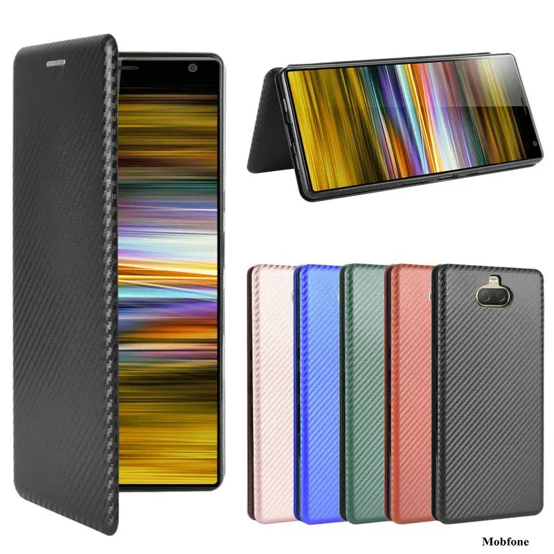 Чехол-книжка для Sony Xperia 10 II с откидной крышкой для Sony 10 Plus 8 5 1 II из углеродного волокна Магнитный чехол-бумажник для Sony L4 XZ3 10 Сумки 
Чехол-книжка для Sony Xperia 10 II с откидной крышкой для Sony 10 Plus 8 5 1 II из углеродного волокна Магнитный чехол-бумажник для Sony L4 XZ3 10 Сумки