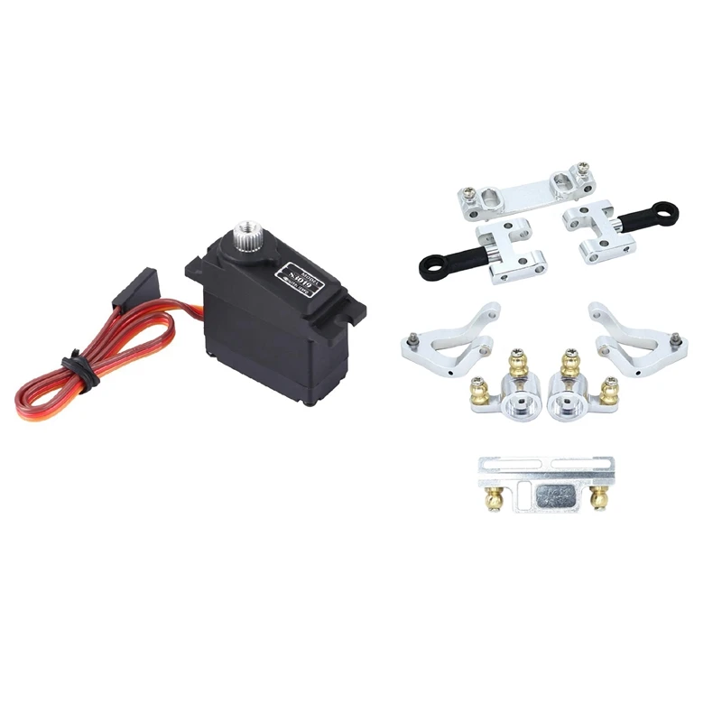 2 Set RC Car Part: 1 Pcs 17G 3.5Kg/0.11S Micro-Servo Gear S3019 & 1 Set Upper Lower Swing Arm Steering Cup Knuckle Set
2 Set RC Car Part: 1 Pcs 17G 3.5Kg/0.11S Micro-Servo Gear S3019 & 1 Set Upper Lower Swing Arm Steering Cup Knuckle Set