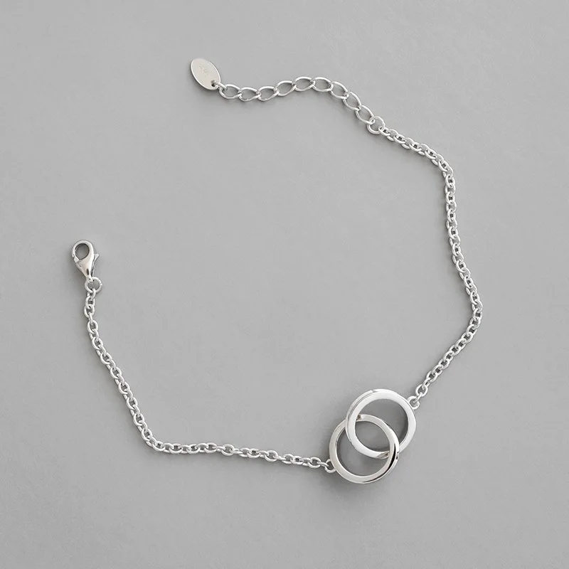 100% 925 sterling silver bracelets for women accessories, simple double circles bracelets & bangles best friends gift jewelry
100% 925 sterling silver bracelets for women accessories, simple double circles bracelets & bangles best friends gift jewelry