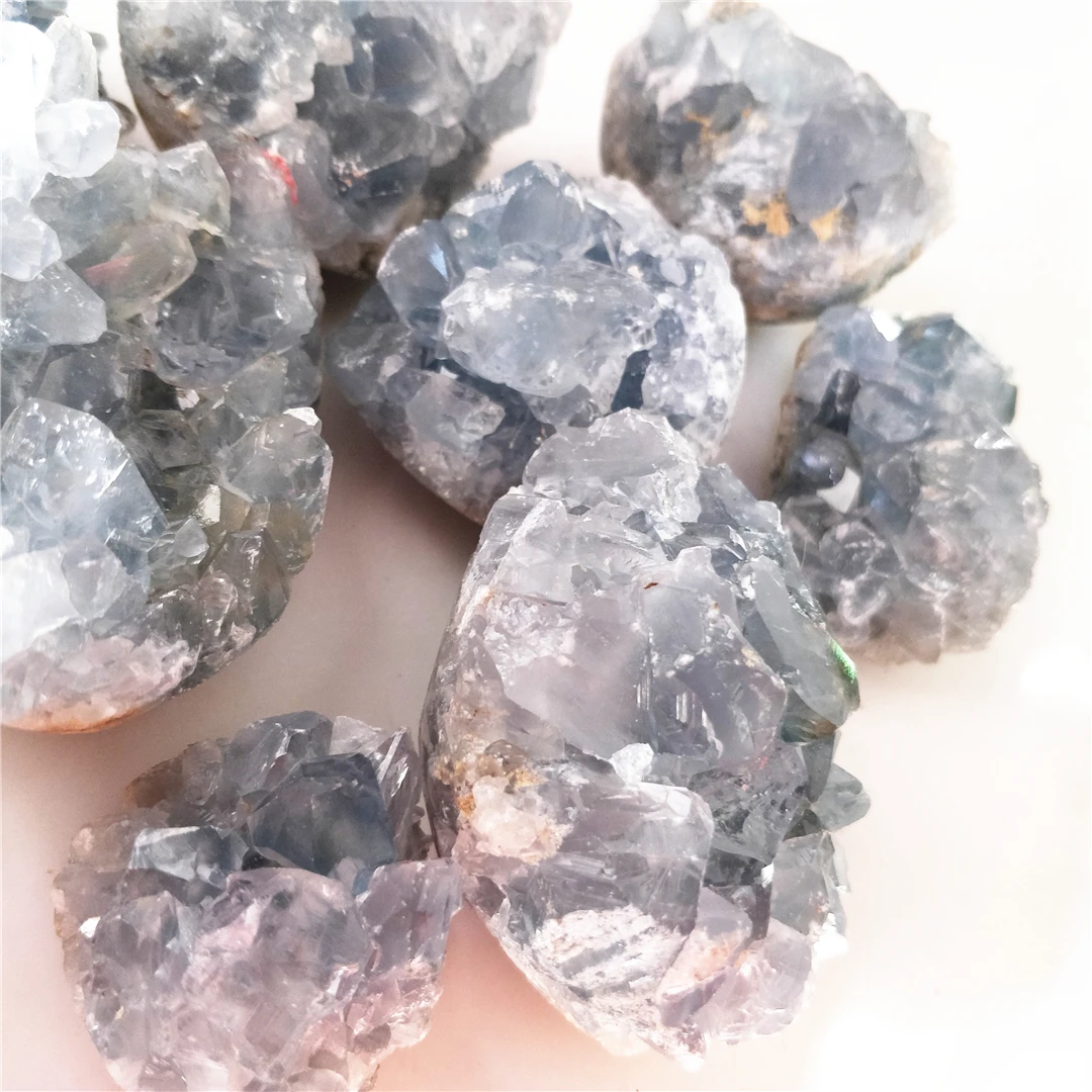 Natural Rough Rock Celestite Stone Minerals Baby Blue Lazuli Clusters Meditative Stones Chakra Angel Decorations
Natural Rough Rock Celestite Stone Minerals Baby Blue Lazuli Clusters Meditative Stones Chakra Angel Decorations