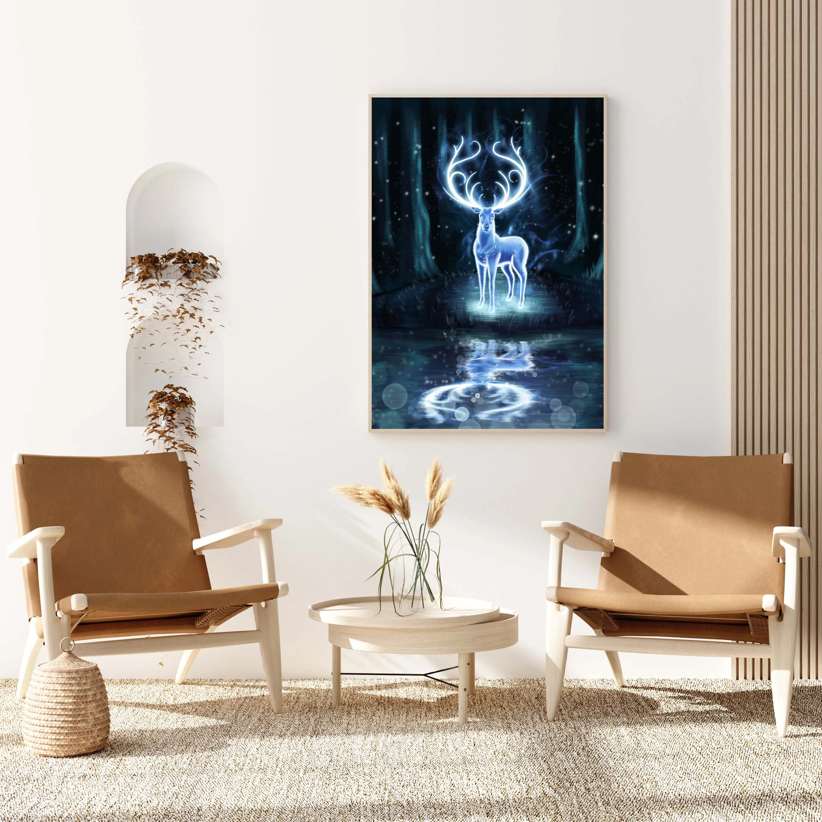 Modern Canvas Poster HD Printed Animal Deer Patronus Art Pictures Modular Wall Art Nordic Living Room Home Decor Painting Framed
Modern Canvas Poster HD Printed Animal Deer Patronus Art Pictures Modular Wall Art Nordic Living Room Home Decor Painting Framed