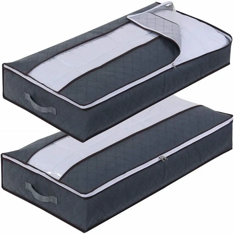 2Pack Underbed Storage Bags Large Size Big Capacity Storage Container Organizers Foldable Zippered Under The Bed Storage Bags
2Pack Underbed Storage Bags Large Size Big Capacity Storage Container Organizers Foldable Zippered Under The Bed Storage Bags