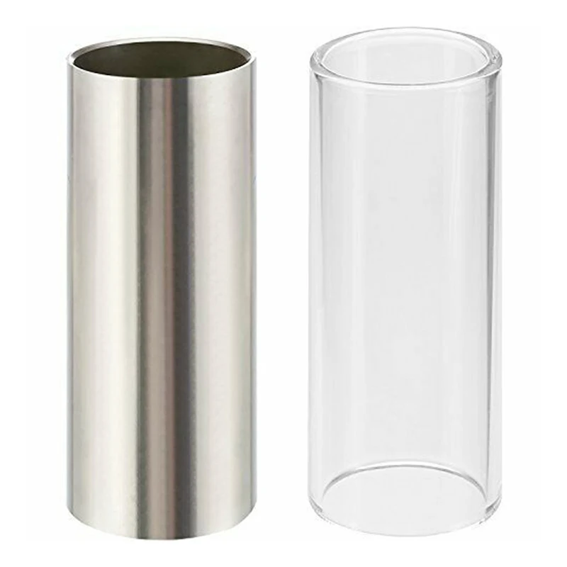2*6cm Guitar Slide Glass Stainless Steel Box Slippery Stick Finger Bottleneck Easy To Use Functional And Convenient To Carry
2*6cm Guitar Slide Glass Stainless Steel Box Slippery Stick Finger Bottleneck Easy To Use Functional And Convenient To Carry