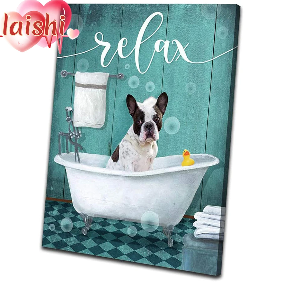 3D Diy Dalmatian taking a bath in the bathroom Diamond Painting Diamond art crystal Mosaic Embroidery Painting New Year Gift
3D Diy Dalmatian taking a bath in the bathroom Diamond Painting Diamond art crystal Mosaic Embroidery Painting New Year Gift