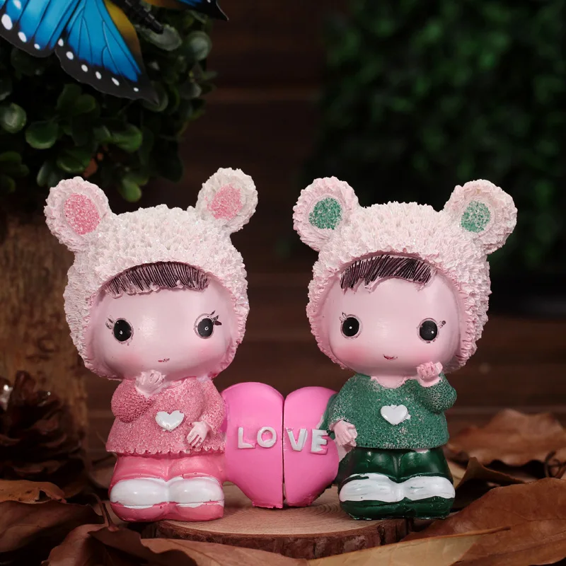 Cartoon Pair Of Hearts Characters Wedding Decorations Birthday Present Resin Crafts Ornaments Decorations For Home
Cartoon Pair Of Hearts Characters Wedding Decorations Birthday Present Resin Crafts Ornaments Decorations For Home