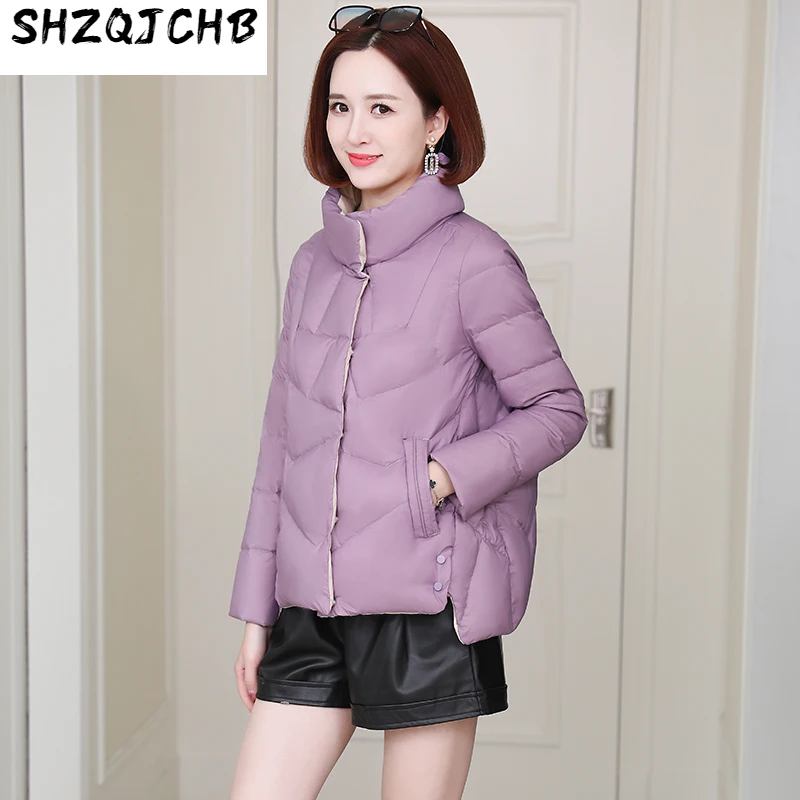 SHZQ Short Down Jacket Women's New Fashion Loose White Duck Down Thickened Jacket Fashion Korean Winter
SHZQ Short Down Jacket Women's New Fashion Loose White Duck Down Thickened Jacket Fashion Korean Winter
