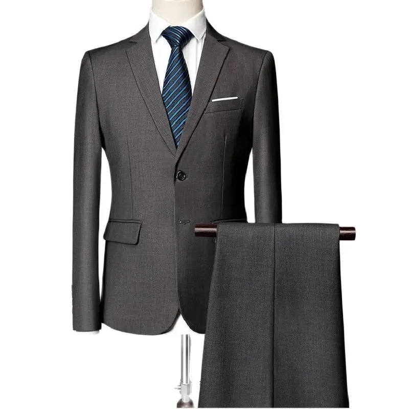 Male Suit Wedding Four Seasons New Men's Casual Suit Two Piece Set With Flat Collar Single Breasted Pocket Trim 11 Color M-6XL
Male Suit Wedding Four Seasons New Men's Casual Suit Two Piece Set With Flat Collar Single Breasted Pocket Trim 11 Color M-6XL