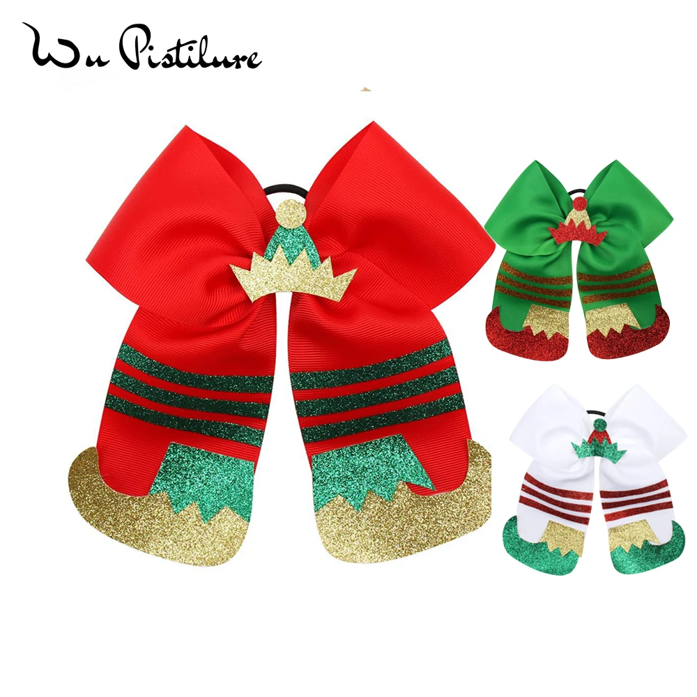 8" Christmas boots hair Bows Christmas Crown Elastic Hair Bands Snowflake Headwear Handmade Boutique Hair Accessories Private 
8" Christmas boots hair Bows Christmas Crown Elastic Hair Bands Snowflake Headwear Handmade Boutique Hair Accessories Private