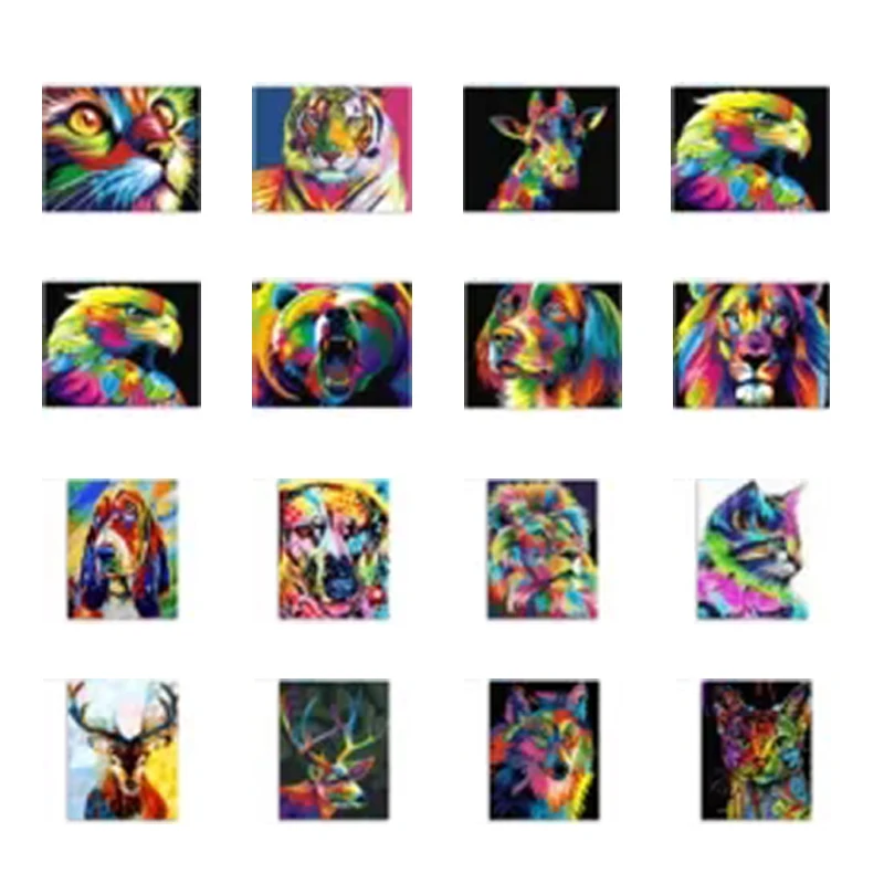 ROYALDREAM Frameless Colored animals DIY Painting By Numbers Wall Art Picture Acrylic Canvas Painting For Living Room
ROYALDREAM Frameless Colored animals DIY Painting By Numbers Wall Art Picture Acrylic Canvas Painting For Living Room