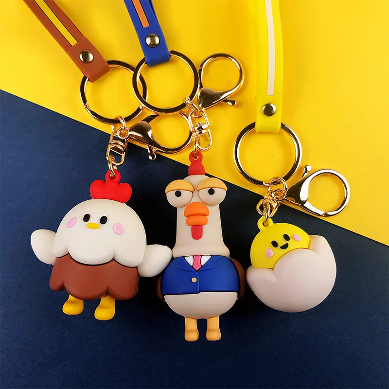 Cartoon Chicken Key Chain Pendant Creative Cute Incubation Aniaml Doll Keyring Women Bag Car Children's Gift toys Keyfob 
Cartoon Chicken Key Chain Pendant Creative Cute Incubation Aniaml Doll Keyring Women Bag Car Children's Gift toys Keyfob