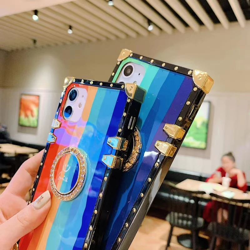 Luxury Rainbow Phone Case for Samsung S20 Ultra Coque Glitter Ring Holder Case for Samsung A21 A31 A41 A50 A51 A71 Note20 Case
Luxury Rainbow Phone Case for Samsung S20 Ultra Coque Glitter Ring Holder Case for Samsung A21 A31 A41 A50 A51 A71 Note20 Case