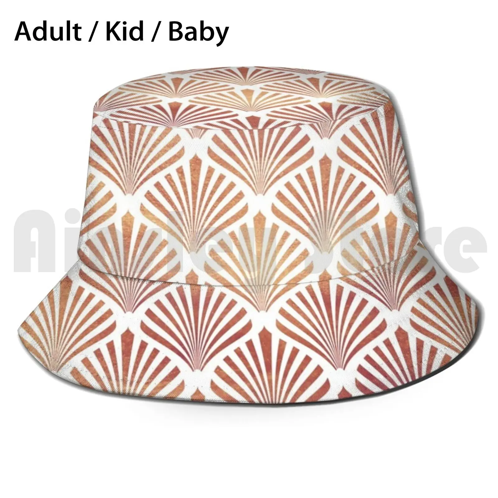 

Шляпа от солнца в стиле арт-деко с геометрическим узором, розовая, золотая, белая