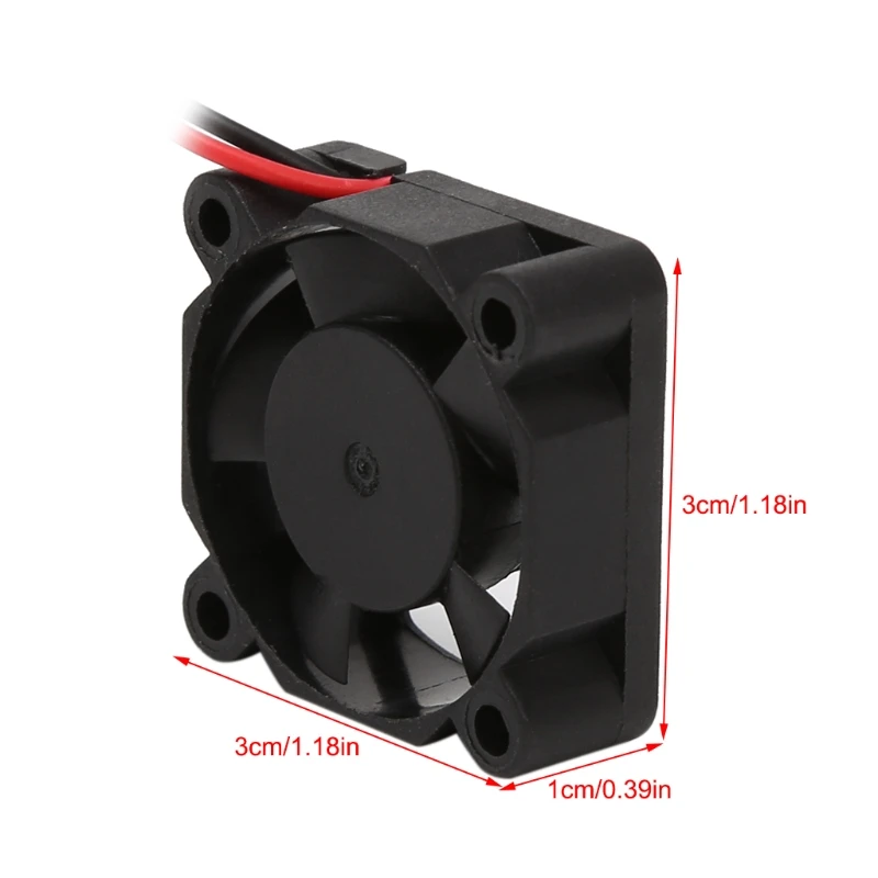 DC 12V 30*30*10mm Small 2-Wire Cooling Fan 3010 For 3D Printer Parts Extruder
DC 12V 30*30*10mm Small 2-Wire Cooling Fan 3010 For 3D Printer Parts Extruder
