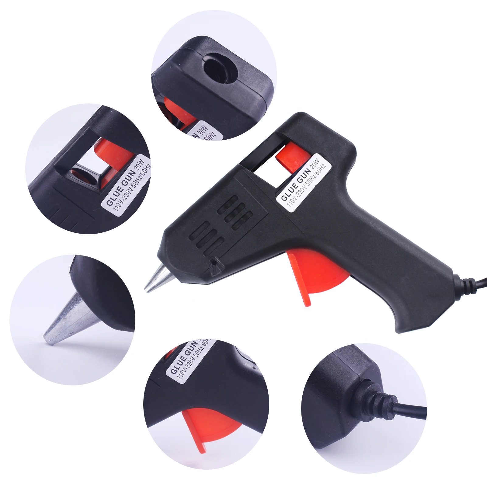 20W Mini Hot Melt Glue Gun EU/US Plug Handy Heater Silicone Guns Armas Power Tools Home DIY Quick Repairs
20W Mini Hot Melt Glue Gun EU/US Plug Handy Heater Silicone Guns Armas Power Tools Home DIY Quick Repairs