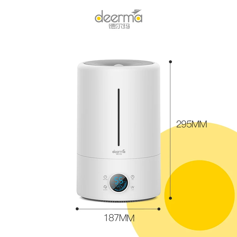 Deerma Air Humidifier F628S 5L Capacity UV lamp purification Baby Bedroom Office 12H Timing Air Purifying Touch Version
Deerma Air Humidifier F628S 5L Capacity UV lamp purification Baby Bedroom Office 12H Timing Air Purifying Touch Version