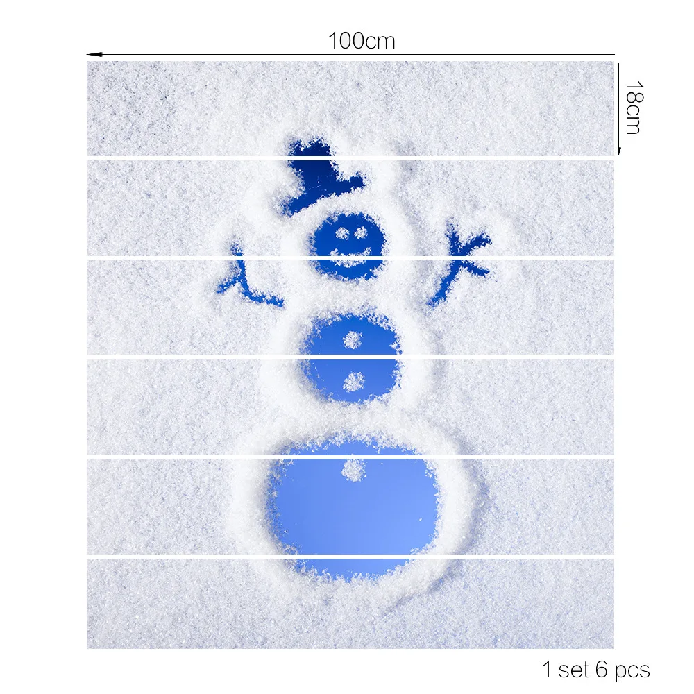 Christmas 3D Snowman Waterproof Wall Sticker Removable Creative Bedroom Stairs Decorative Shop Home Decor Accept Customization
Christmas 3D Snowman Waterproof Wall Sticker Removable Creative Bedroom Stairs Decorative Shop Home Decor Accept Customization