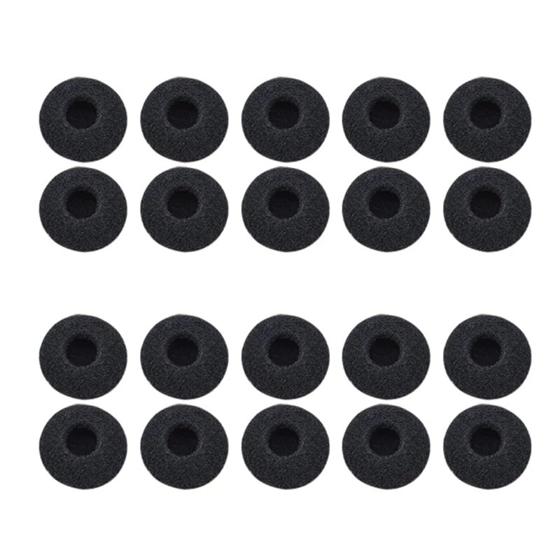

10 Pair 18mm of Sleeve Cover Replacement Earbud Tips Soft Sponge Foam Cover Ear pads for -Sennheiser MX375 MX365 Headpho H052