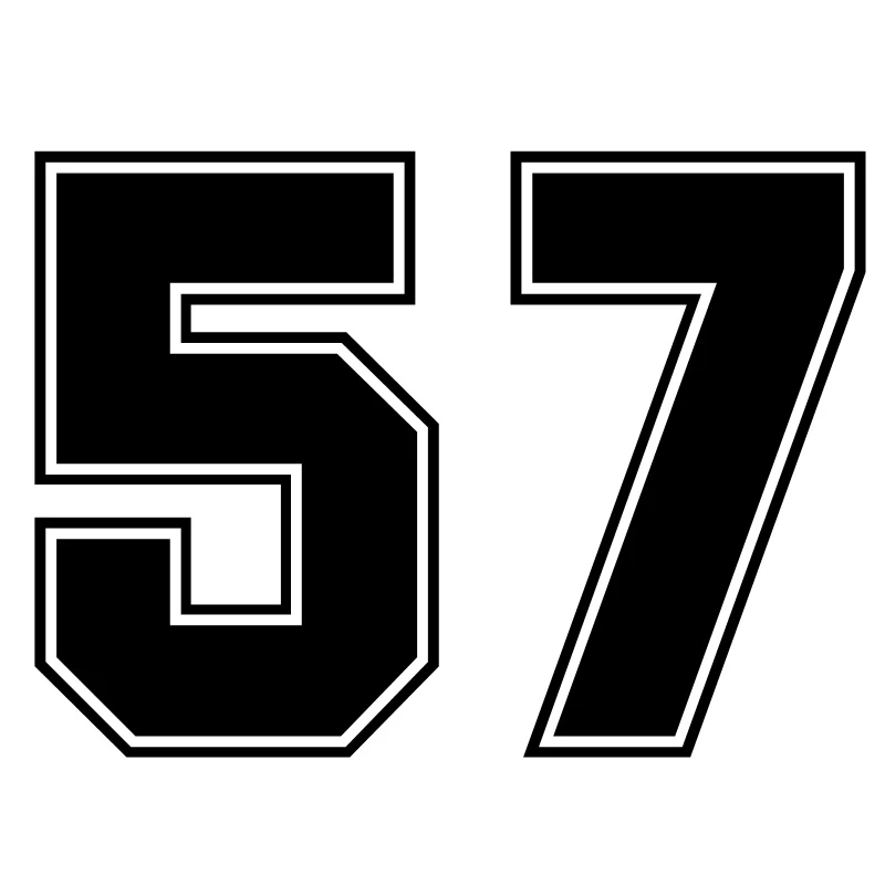 15cm Funny Vinyl Decal Number 57 Car Sticker Waterproof Auto Decors on Truck Bumper Rear Window
15cm Funny Vinyl Decal Number 57 Car Sticker Waterproof Auto Decors on Truck Bumper Rear Window