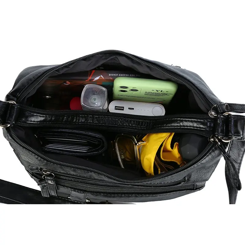 Winter Vintage PU Leather Handbag New Large Capacity Bags for Women Retro Zipper Weave Side Multiple PKT Crossbody Travel Totes
Winter Vintage PU Leather Handbag New Large Capacity Bags for Women Retro Zipper Weave Side Multiple PKT Crossbody Travel Totes