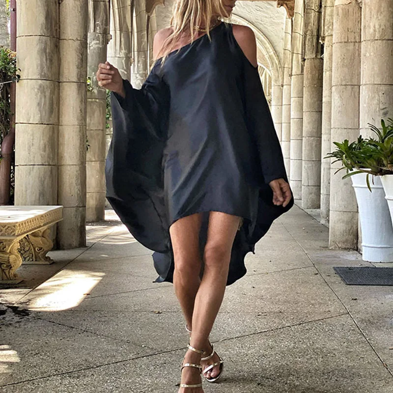 New Sloping Shoulder Long Sleeve Party Dress Casual Sexy Beach Vacation Loose Dresses Fashion Women Striped Irregular Mini Dress
New Sloping Shoulder Long Sleeve Party Dress Casual Sexy Beach Vacation Loose Dresses Fashion Women Striped Irregular Mini Dress