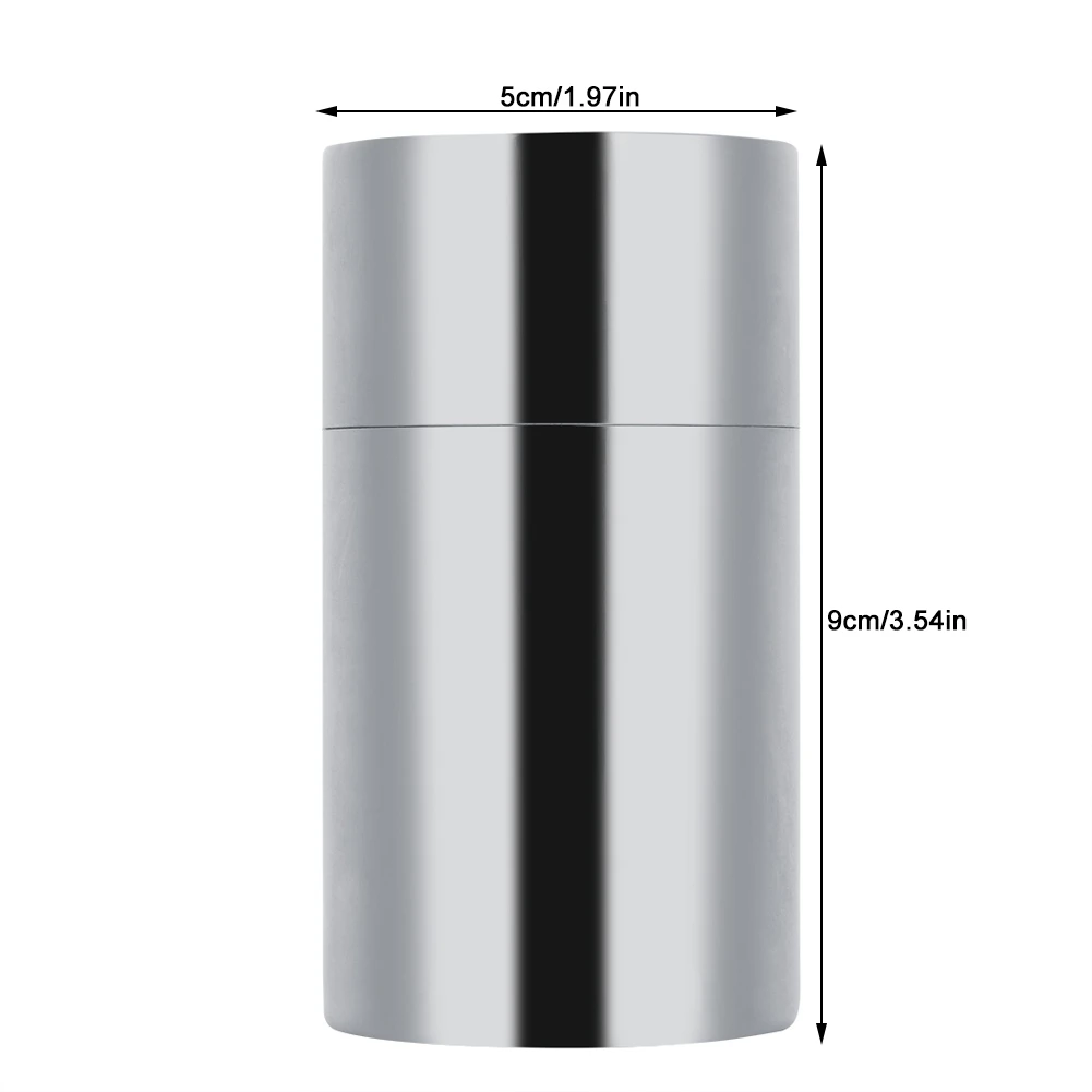 85ml Capacity Portable 304 Stainless Steel Tea Leaves Seasoning Storing Box For Storing Tea Leaves Coffee Beans
85ml Capacity Portable 304 Stainless Steel Tea Leaves Seasoning Storing Box For Storing Tea Leaves Coffee Beans